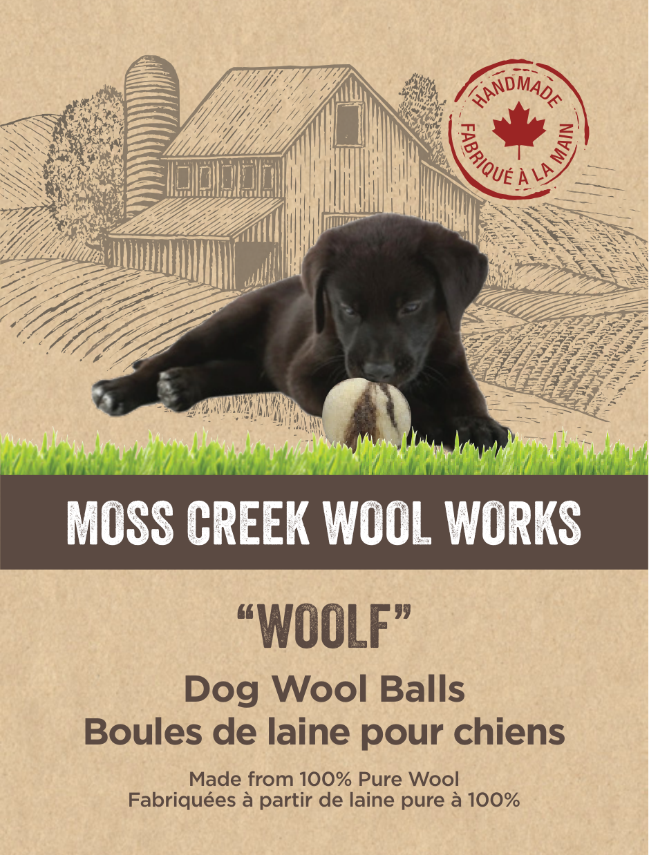 Moss Creek "Woolf" Balls for Dogs - 6-Pack, 2 Balls in Each Cotton Pouch