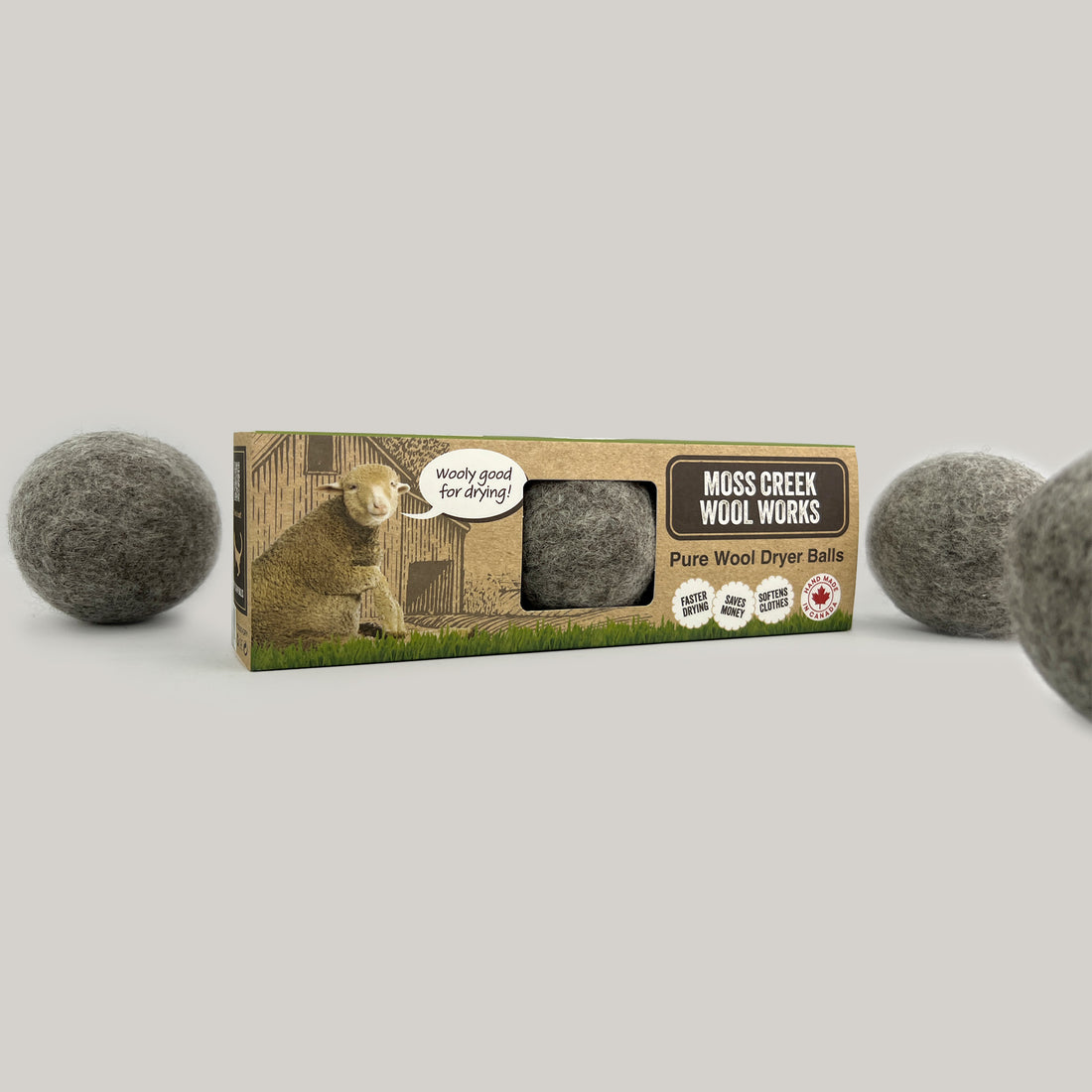 Moss Creek Barn Boxes with 3 Wool Balls Per Box - 6-Pack