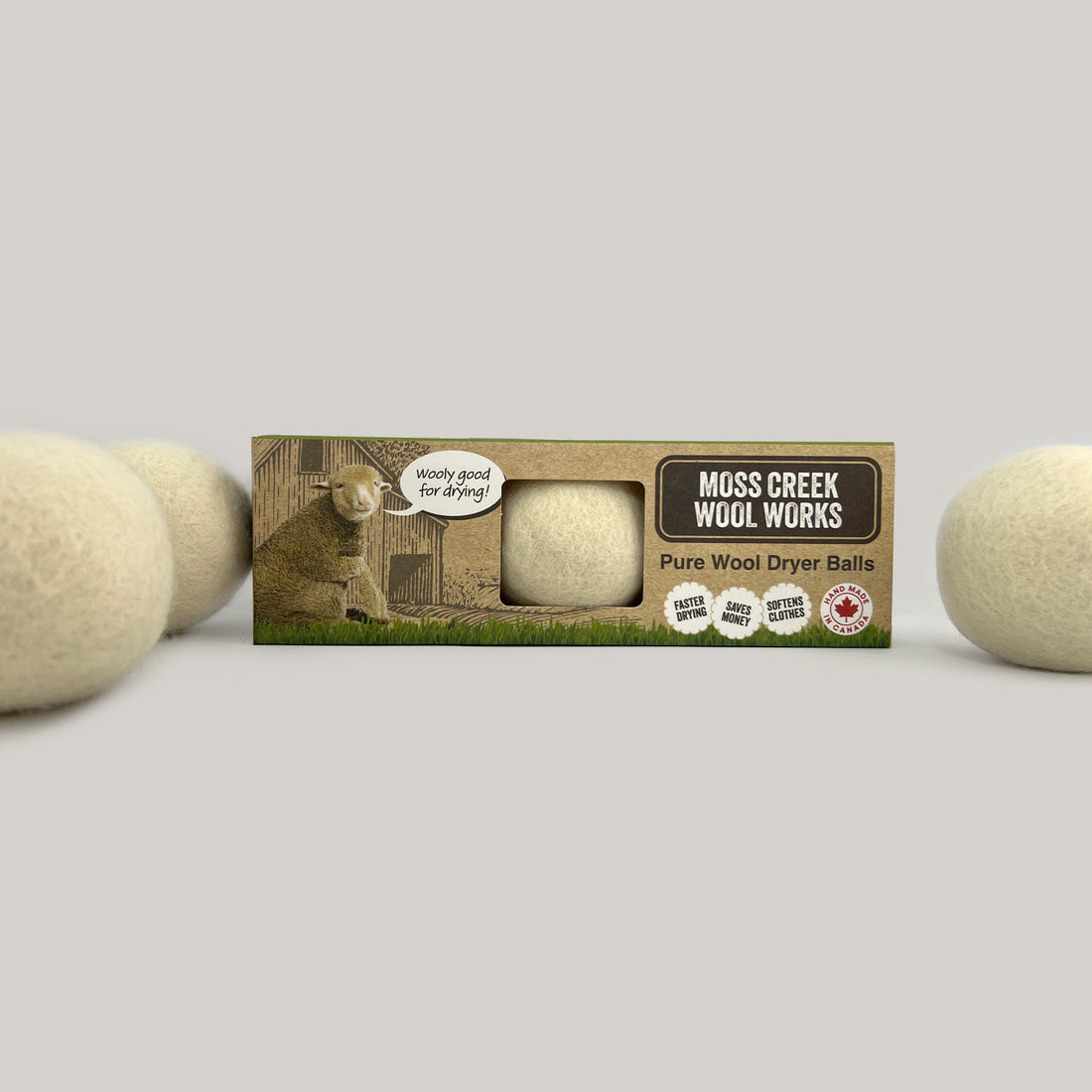 Moss Creek Barn Boxes with 3 Wool Balls Per Box - 6-Pack