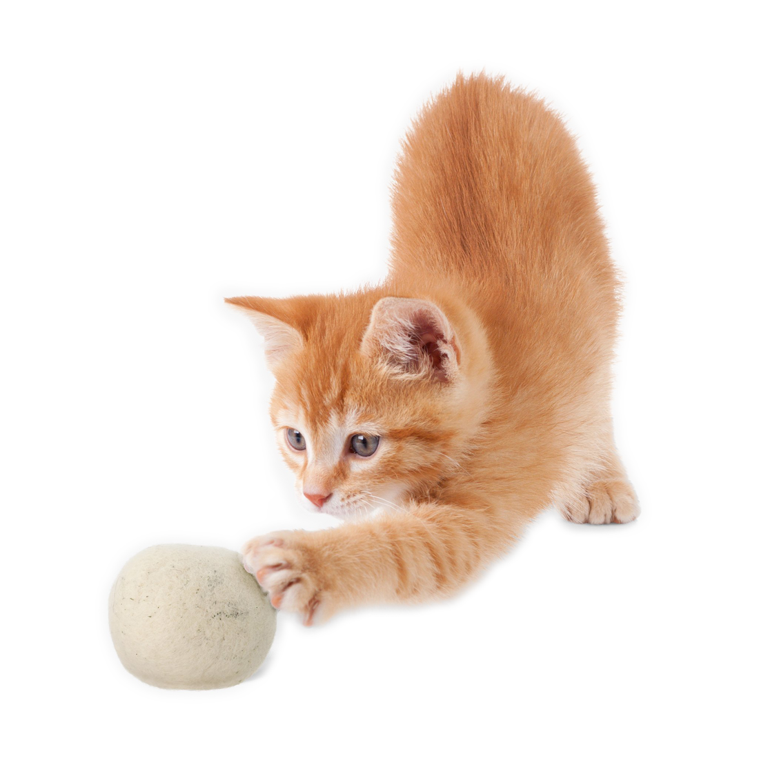 Moss Creek "Meow" Catnip Infused Wool Balls - 6-Pack, 2 Balls in Each Cotton Pouch