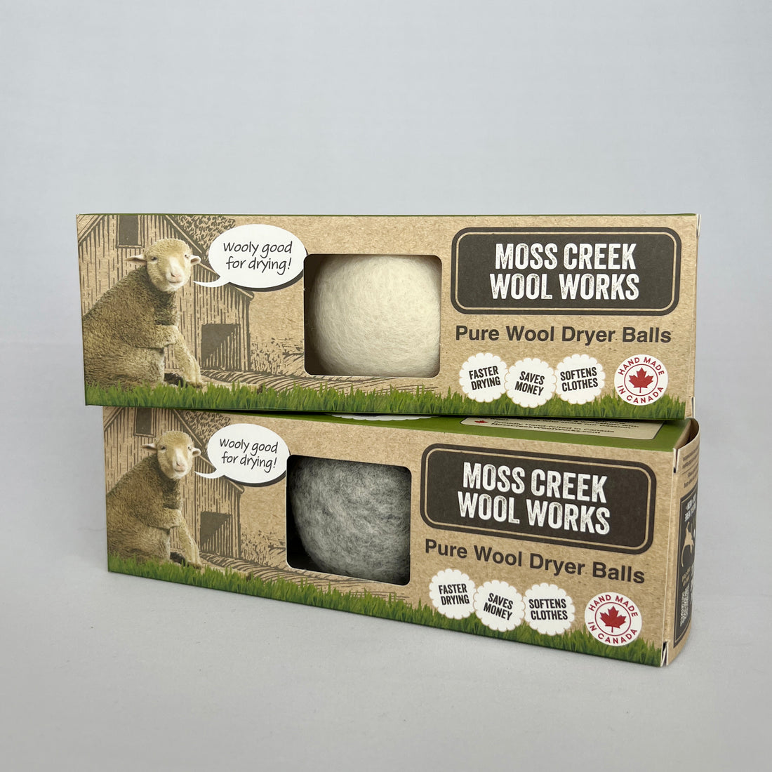 Moss Creek Barn Boxes with 3 Wool Balls Per Box - 6-Pack